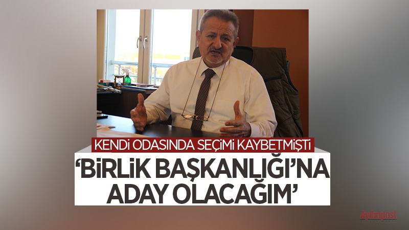 Devrik Başkan Çetindoğan: “Yasal hakkımı kullanıp Birlik Başkanlığı’na aday olacağım"