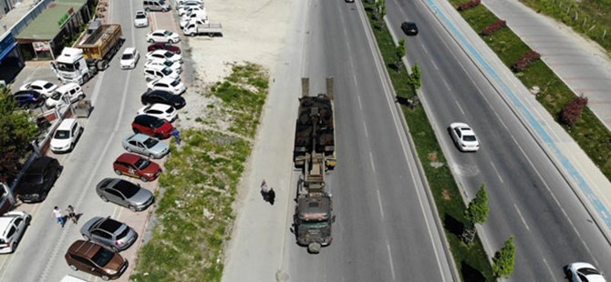 IDEF 2019 Fuarı sonrası askeri araçların dönüş yolculuğu görüntülendi