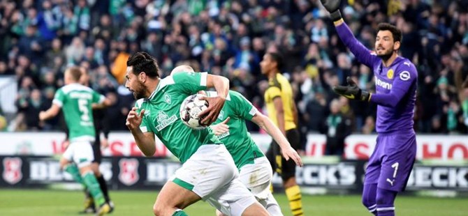 Borussia Dortmund'a şampiyonluk yolunda Werder Bremen'den ağır darbe