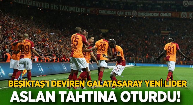 Süper Lig'de yeni lider Galatasaray! İşte puan durumu...